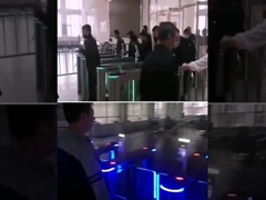 Acciaio inossidabile pedonale del cancello girevole SUS304 della barriera dell'oscillazione con il lettore di RFID